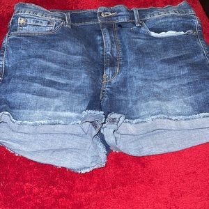 Levi brand, high rise shorts and size 15